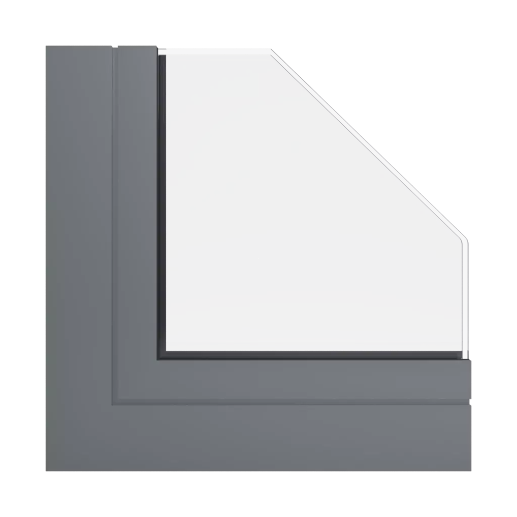 RAL 7005 Mouse Gray windows window-profiles aliplast max-light-design