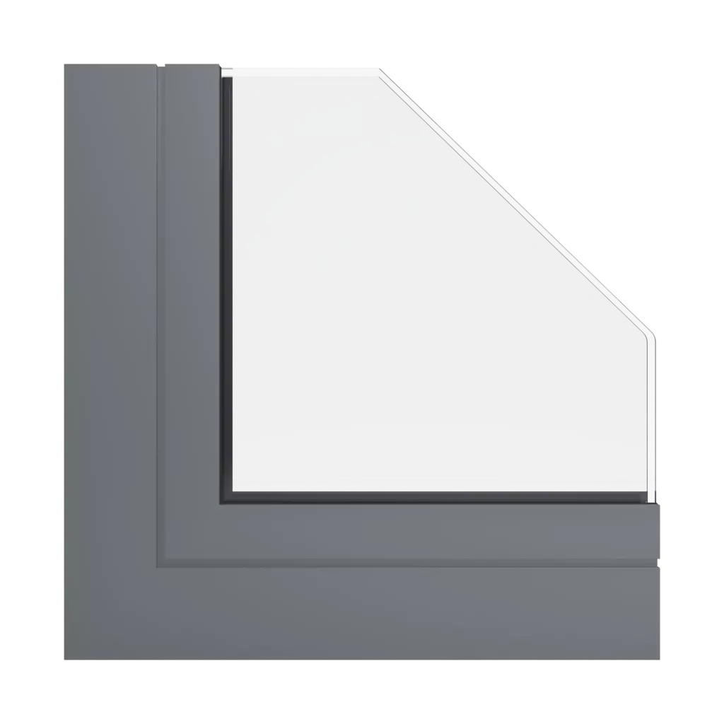 RAL 7005 Mouse Gray windows window-profiles aliplast imperial-and