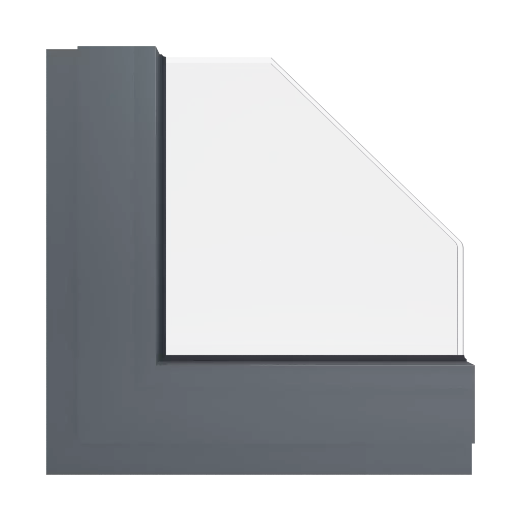 RAL 7012 Basalt grey windows window-color aluminum-ral ral-7012-basalt-grey interior