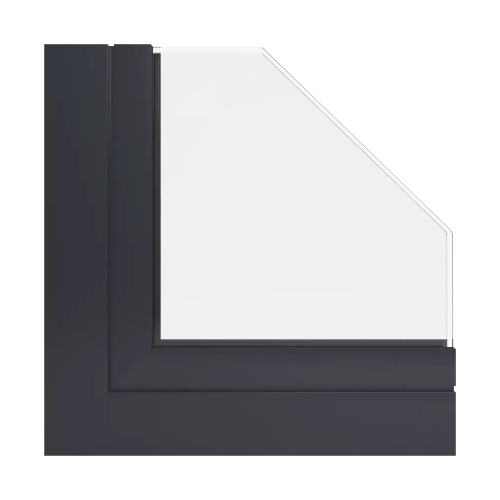 RAL 7021 Black grey products facade-windows    