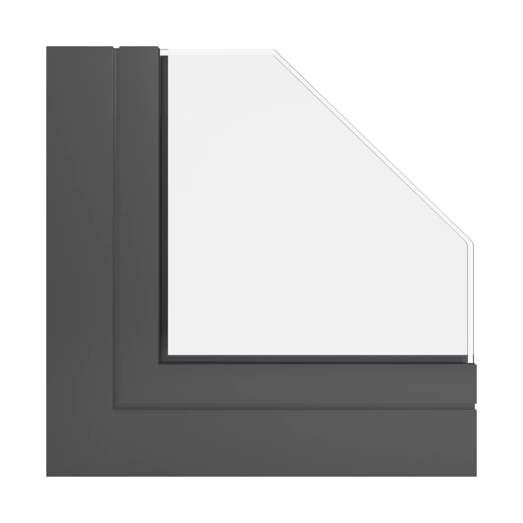 RAL 7022 Umbra grey windows window-profiles aluprof mb-79n