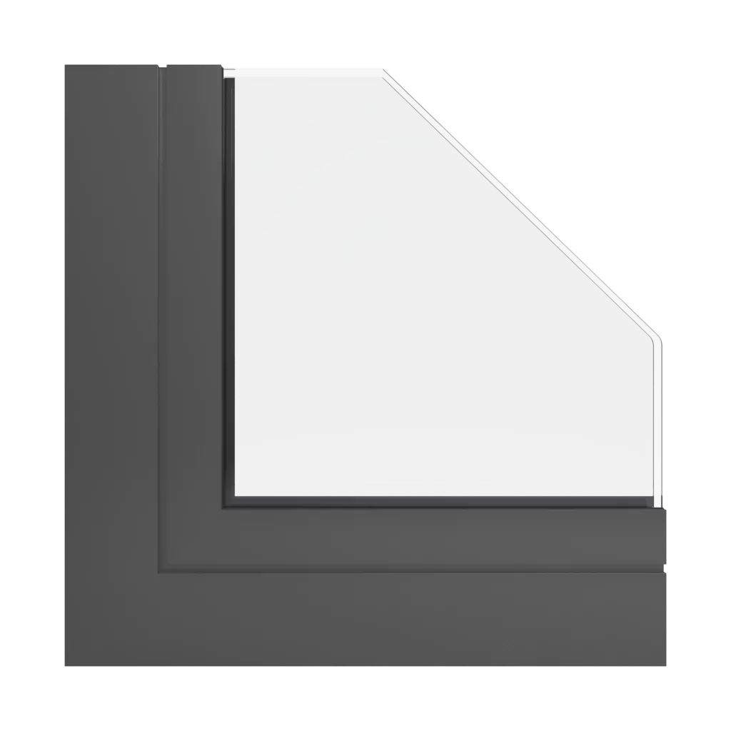 RAL 7022 Umbra grey windows window-profiles aluprof mb-78ei-dpa