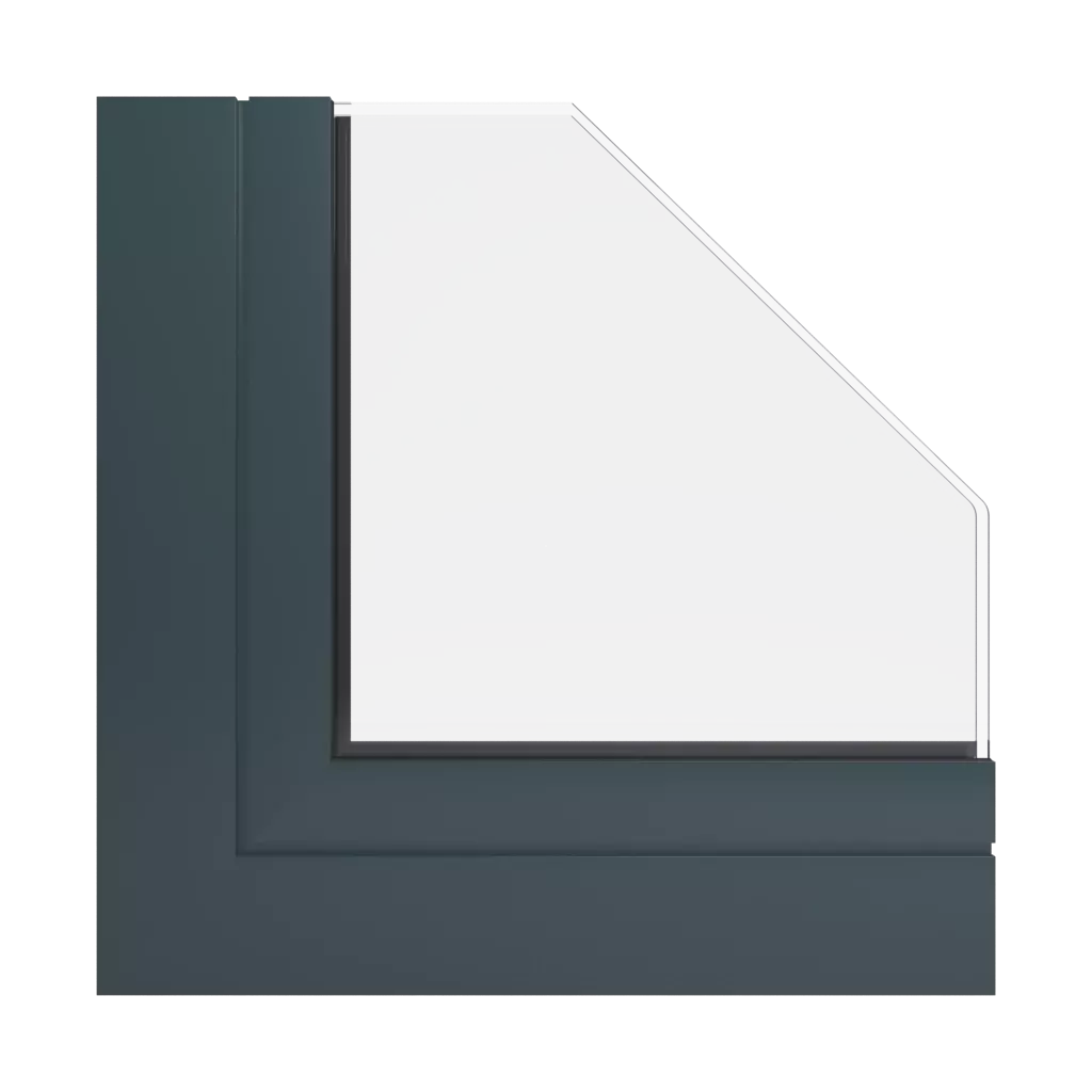 RAL 7026 Granite grey windows window-color aluprof-colors 