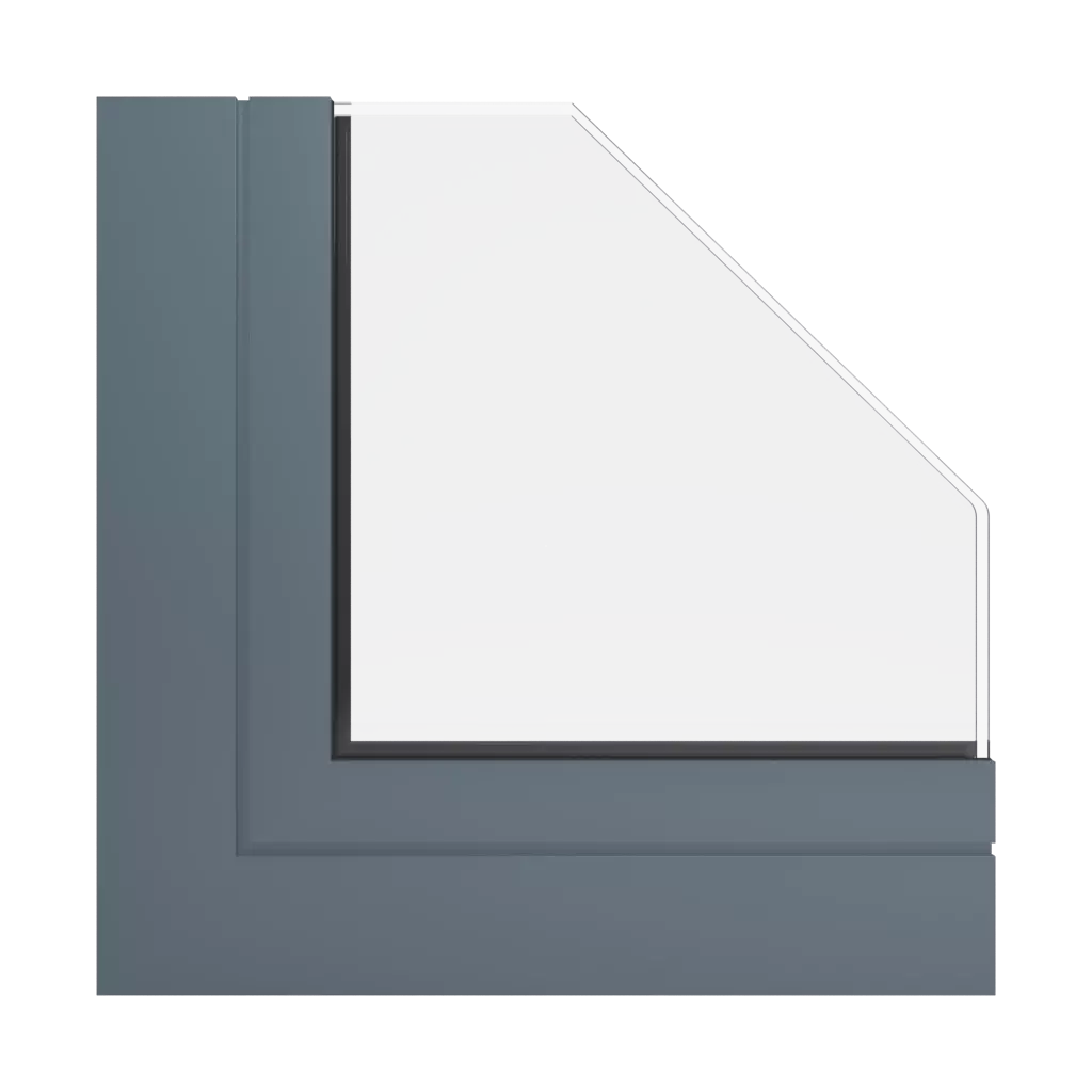 RAL 7031 Blue grey products aluminum-windows    