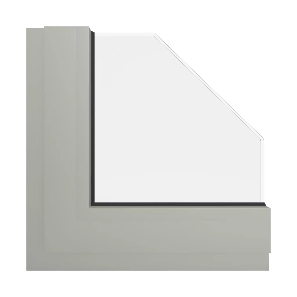 RAL 7032 Pebble grey windows window-color aluminum-ral ral-7032-pebble-grey interior