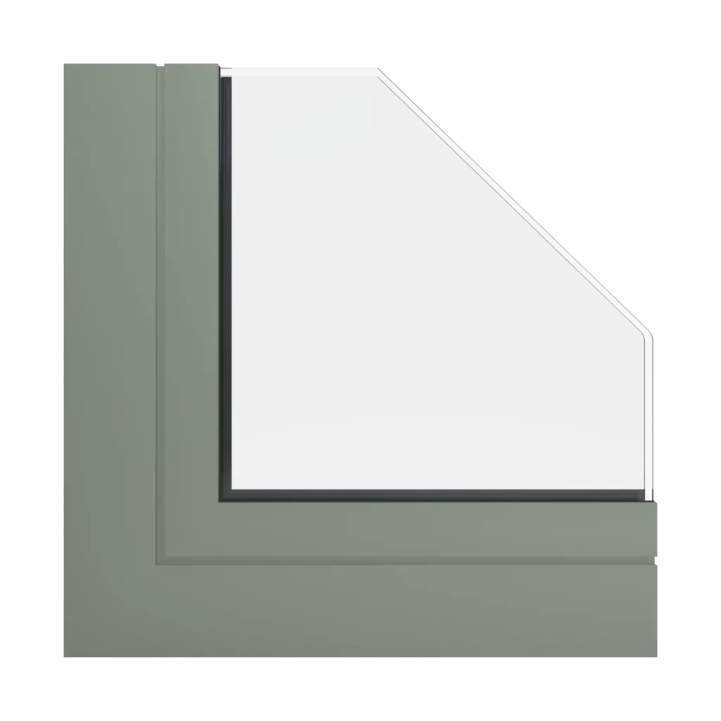 RAL 7033 Cement grey windows window-profiles aluprof mb-78ei-seamless-fireproof-partition-wall