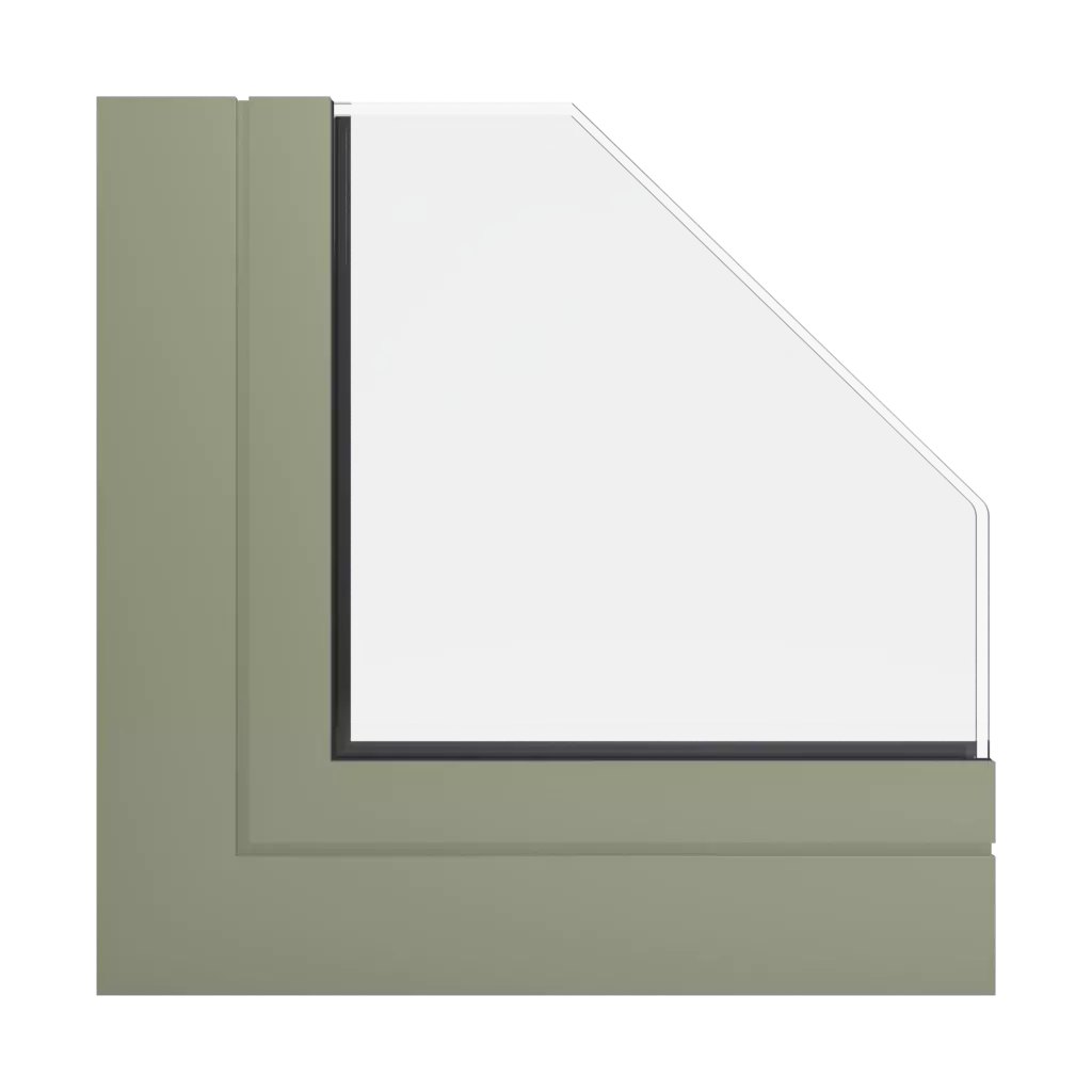 RAL 7034 Yellow grey windows window-profiles aluprof mb-79n