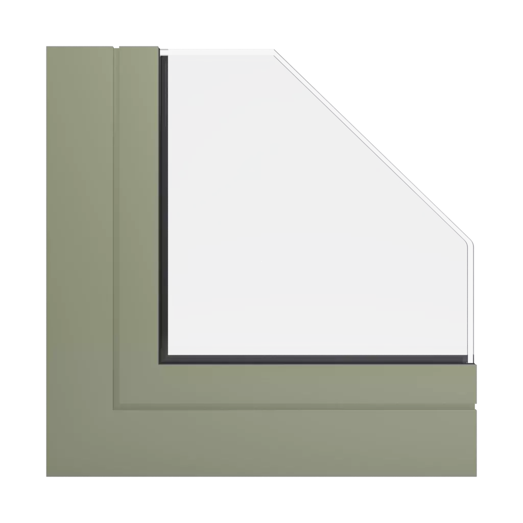 RAL 7034 Yellow grey windows window-profiles aluprof mb-openslide