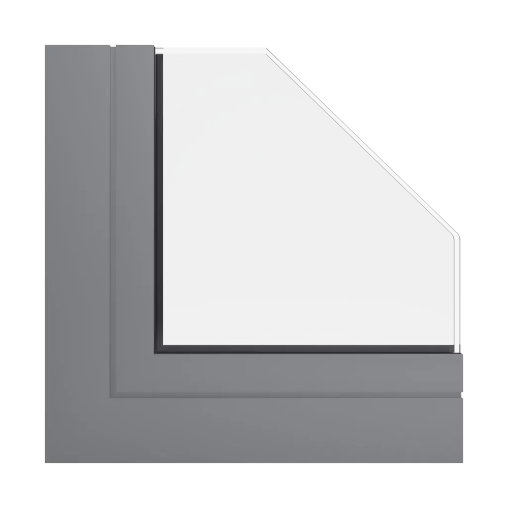 RAL 7037 Dusty grey windows window-profiles aluprof mb-79n