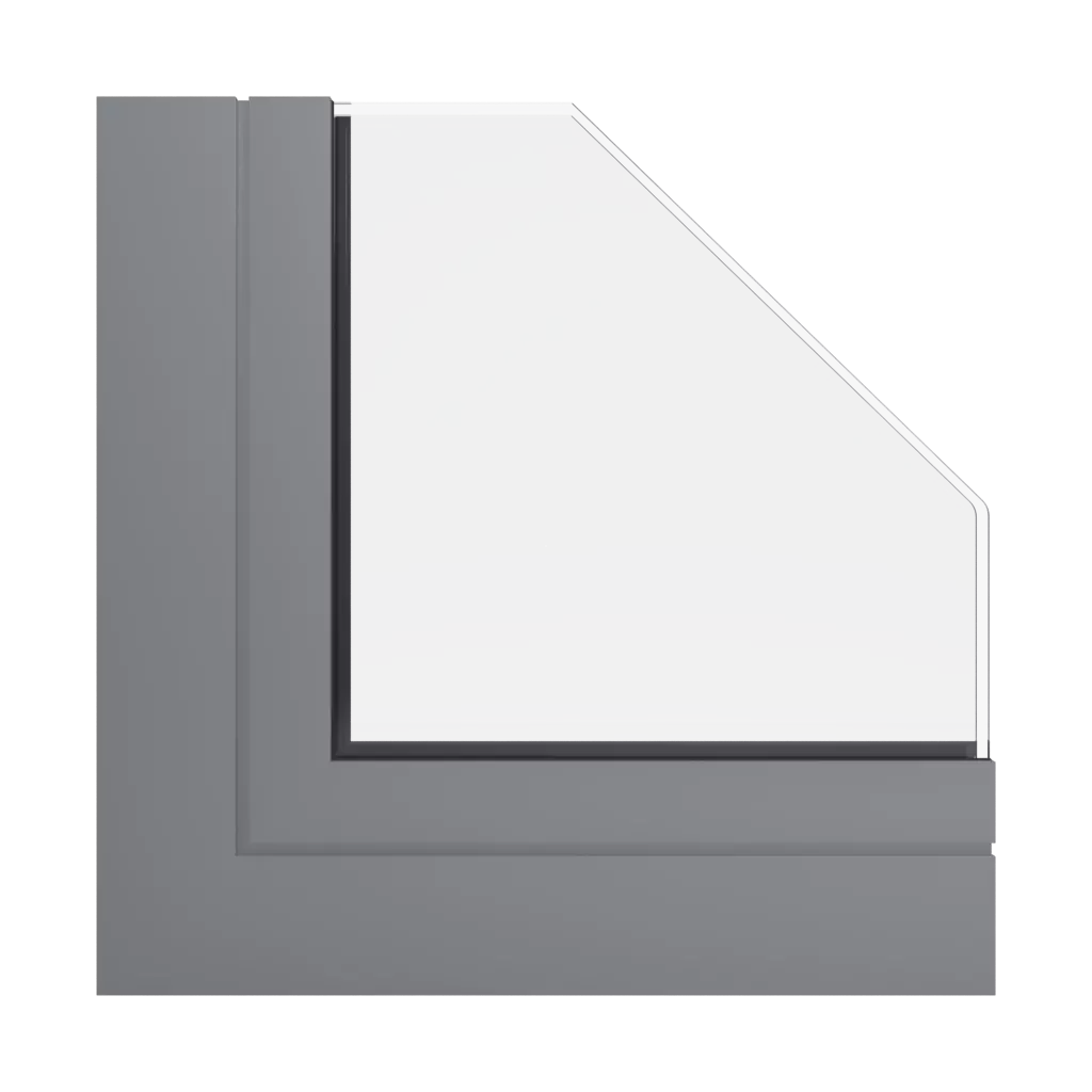 RAL 7037 Dusty grey windows window-profiles aluprof mb-78ei-dpa