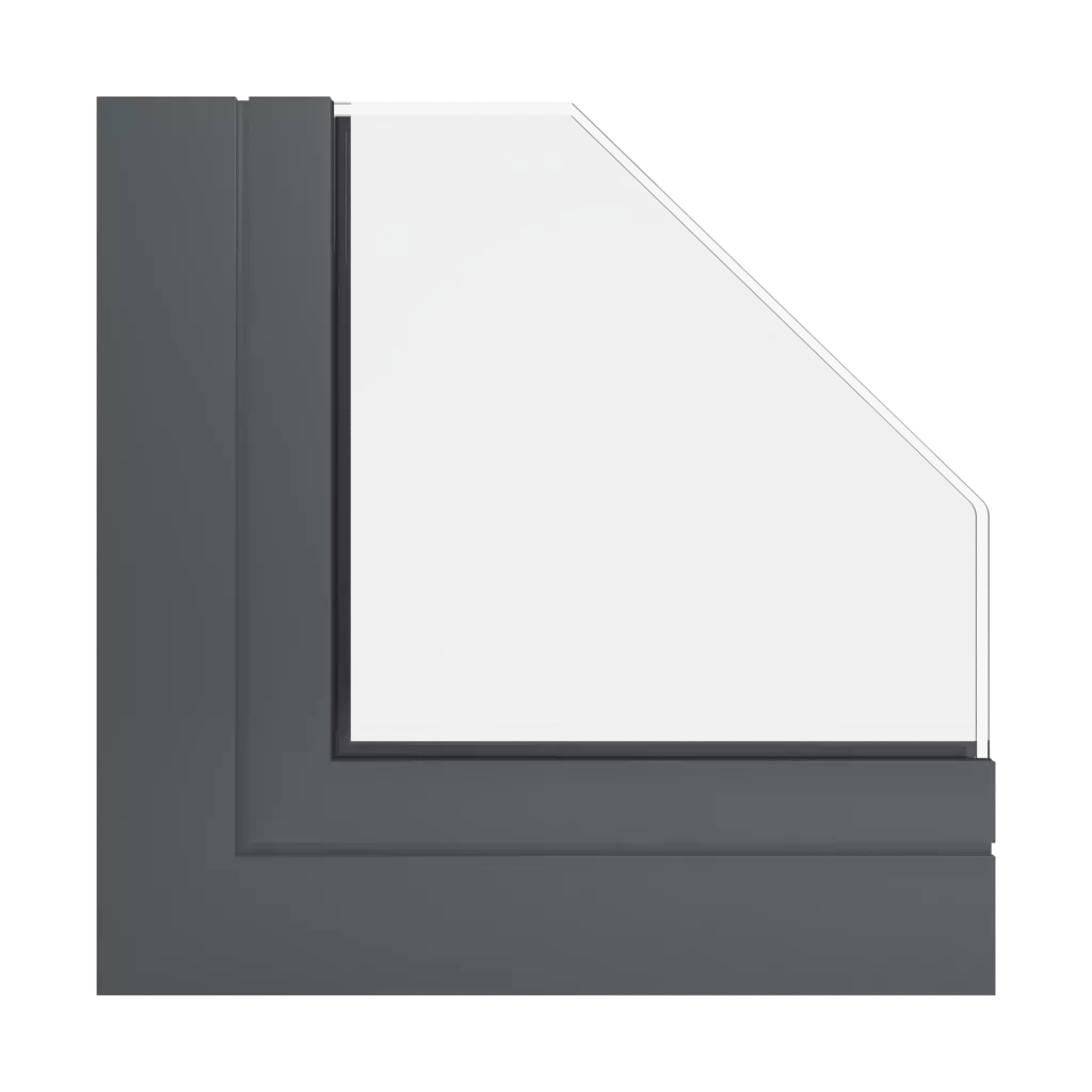 RAL 7043 Traffic grey B windows window-profiles aliplast max-light-design