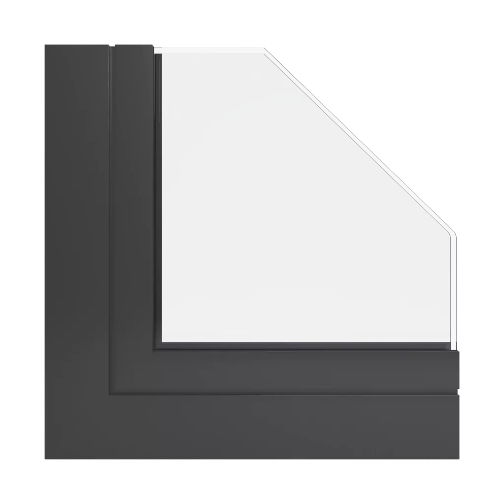 RAL 8019 Grey brown windows window-profiles aluprof mb-skyline-type-r