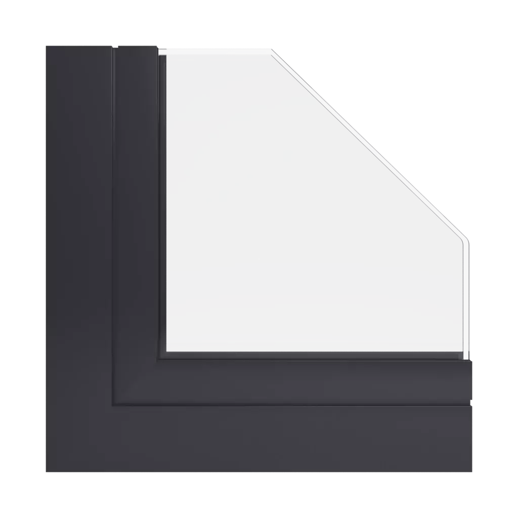 RAL 9004 Signal black windows window-profiles aliplast mc-glass
