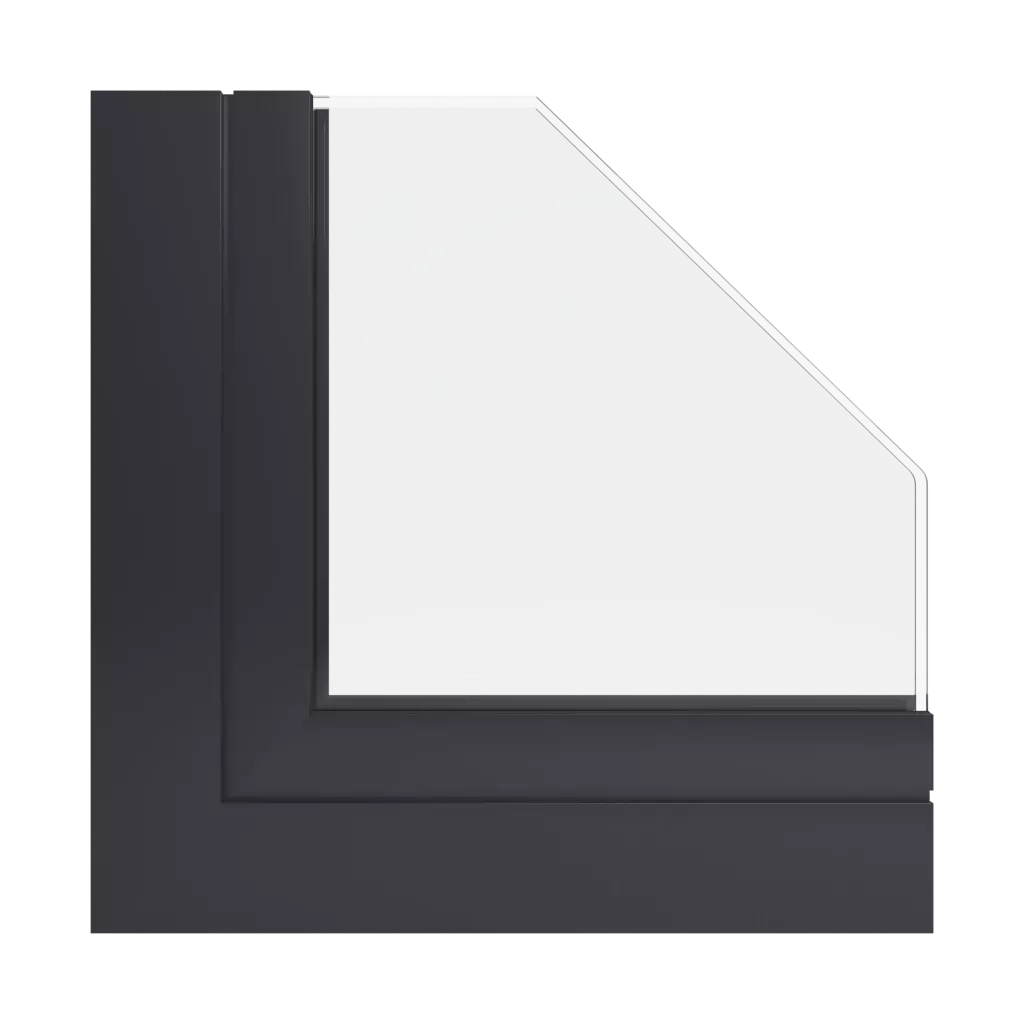 RAL 9004 Signal black windows window-profiles aliplast imperial-and