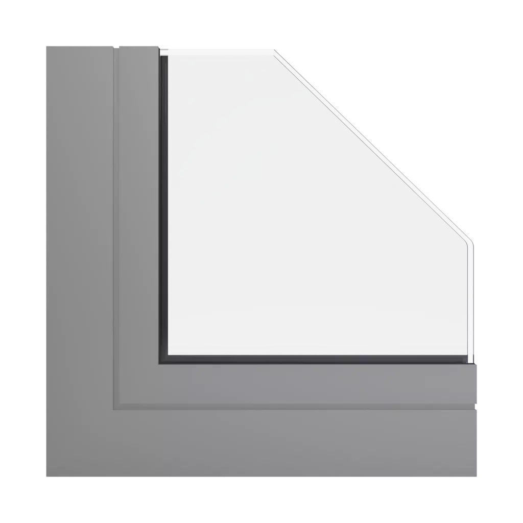 RAL 9007 Grey aluminium windows window-profiles aluprof mb-openslide