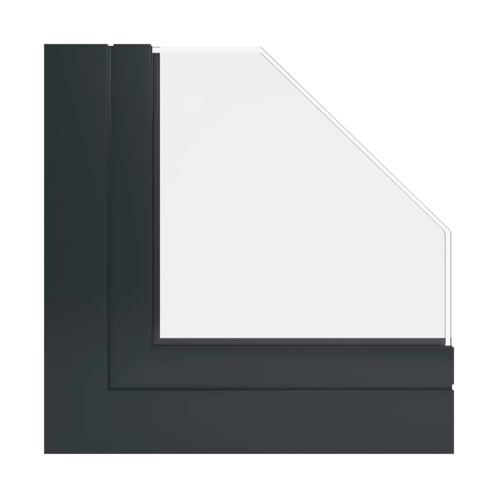 RAL 9017 Traffic black windows window-profiles aliplast max-light-design