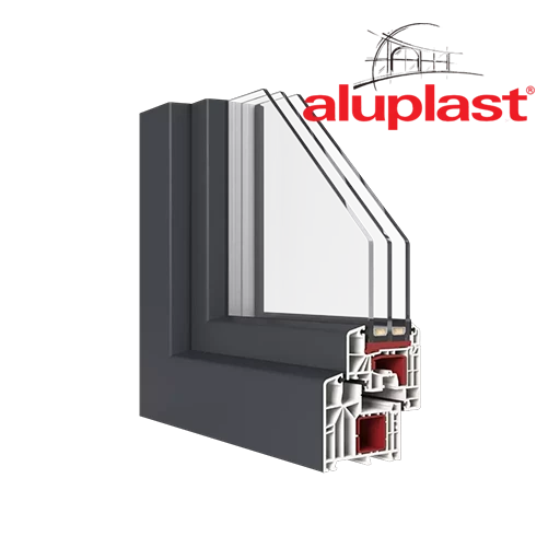 Aluplast windows window-color aluplast-colors gray-beige