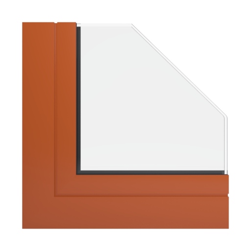 RAL 2001 Red orange windows window-profiles aliplast genesis-75