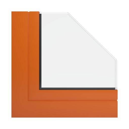 RAL 2004 Pure orange windows window-profiles aliplast ultraglide