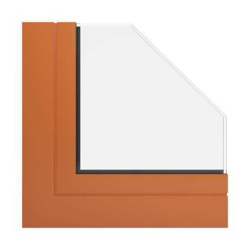RAL 2010 Signal orange windows window-profiles aliplast genesis-75