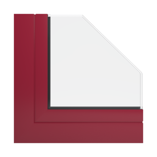 RAL 3003 Ruby red windows window-profiles aliplast genesis-75