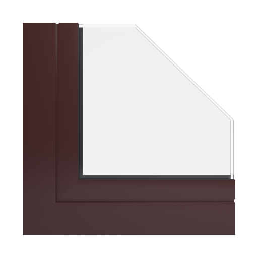 RAL 3007 Black red windows window-profiles aliplast ultraglide