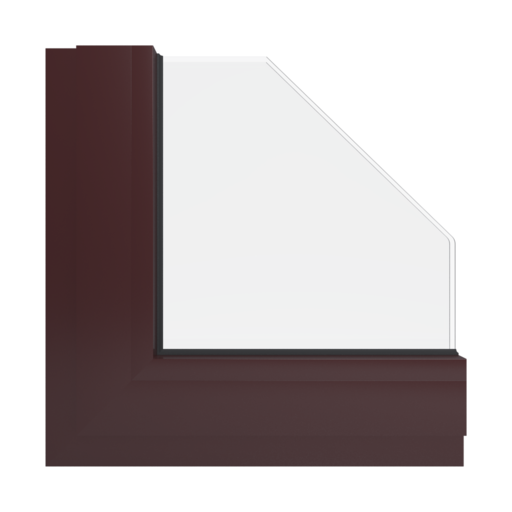 RAL 3007 Black red windows window-color aluminum-ral ral-3007-black-red interior