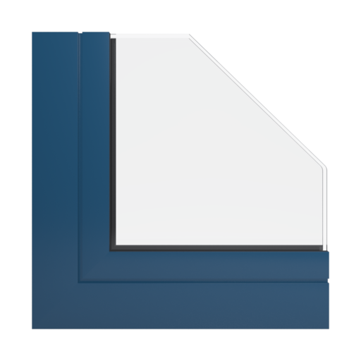 RAL 5001 Green blue windows window-profiles aliplast genesis-75