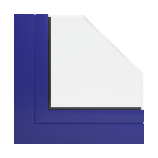 RAL 5002 Ultramarine blue windows window-profiles aliplast genesis-75