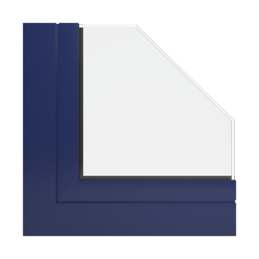 RAL 5013 Cobalt blue windows window-profiles aliplast genesis-75