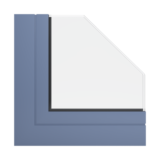 RAL 5014 Pigeon blue windows window-profiles aliplast genesis-75