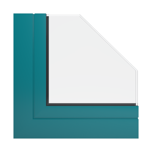 RAL 5021 Water blue windows window-profiles aliplast genesis-75