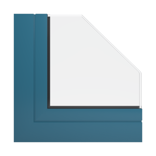 RAL 5025 Pearl Gentian blue windows window-profiles aliplast genesis-75