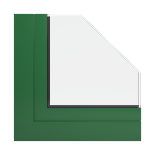 RAL 6002 Leaf green windows window-profiles aliplast ultraglide