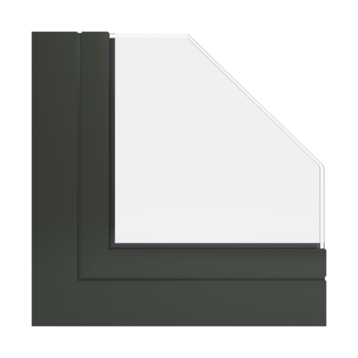 RAL 6008 Brown green windows window-profiles aliplast genesis-75