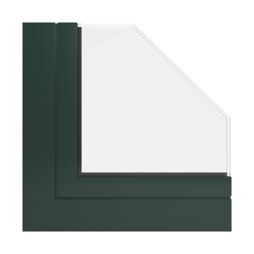 RAL 6009 Fir green windows window-profiles aliplast ultraglide