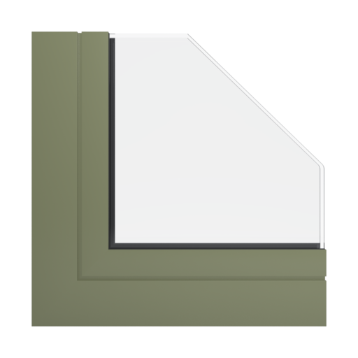 RAL 6013 Reed green windows window-profiles aliplast ultraglide
