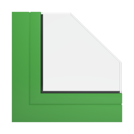 RAL 6018 Yellow green windows window-profiles aliplast genesis-75