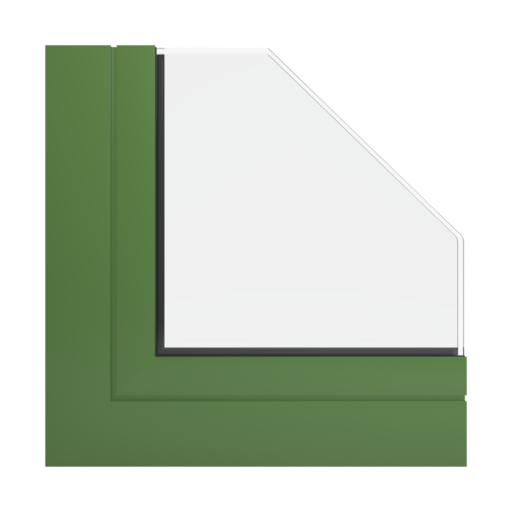 RAL 6025 Fern green windows window-profiles aliplast ultraglide