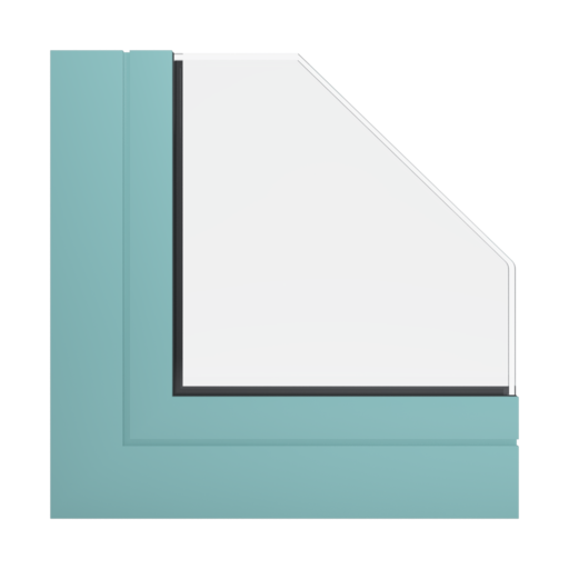 RAL 6027 Light green windows window-profiles aliplast genesis-75