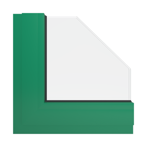 RAL 6032 Signal green windows window-profiles aliplast genesis-75