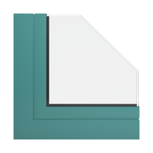 RAL 6033 Mint turquoise windows window-profiles aliplast genesis-75