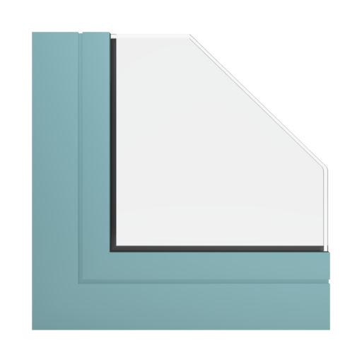 RAL 6034 Pastel turquoise windows window-profiles aliplast genesis-75