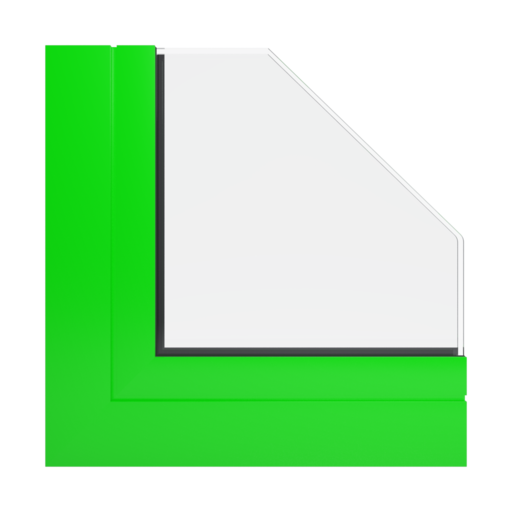 RAL 6038 Luminous green windows window-profiles aliplast genesis-75