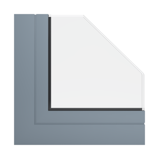 RAL 7000 Squirrel grey windows window-profiles aliplast genesis-75