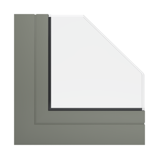 RAL 7002 Olive grey windows window-profiles aliplast ultraglide