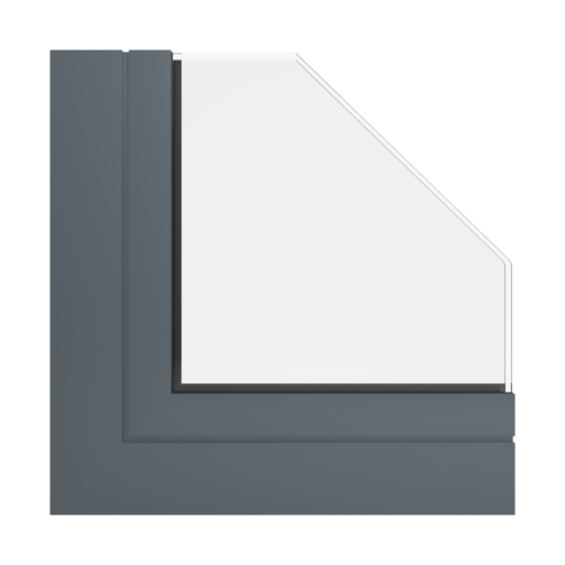 RAL 7011 Iron grey windows window-profiles aliplast ultraglide