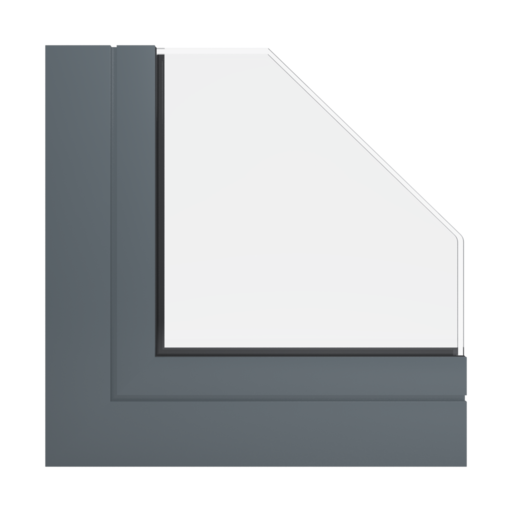 RAL 7012 Basalt grey windows window-profiles aliplast genesis-75