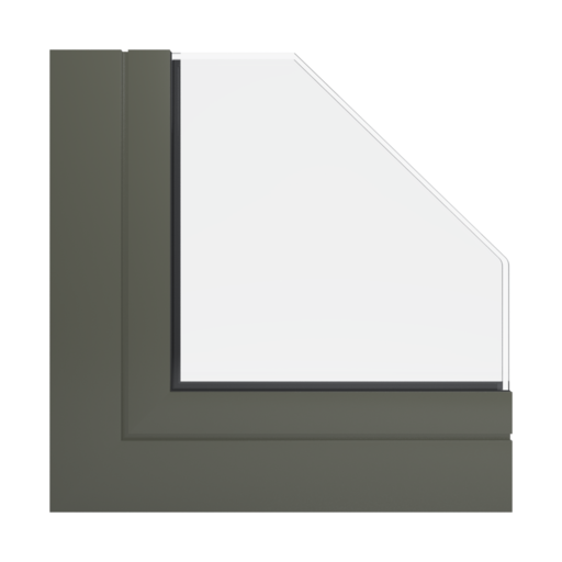 RAL 7013 Brown grey windows window-profiles aliplast ultraglide