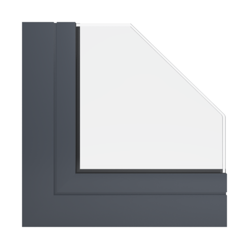 RAL 7024 Graphite grey windows window-profiles aliplast ultraglide